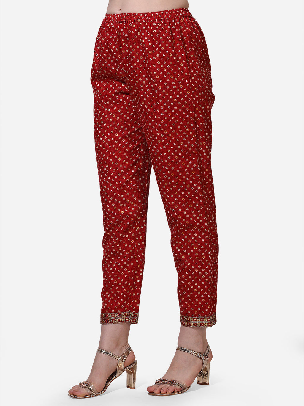 Printed & Embroidered Kurta With Pant & Dupatta Set, Multicolor - Hiral Fashion - Distacart