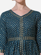 Embroidered Kurta With Pant And Dupatta Set, Multicolor - Hiral Fashion - Distacart