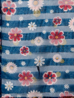 Embroidered Blue Kurta With Pant And Printed Dupatta Set, Multicolor - Hiral Fashion - Distacart