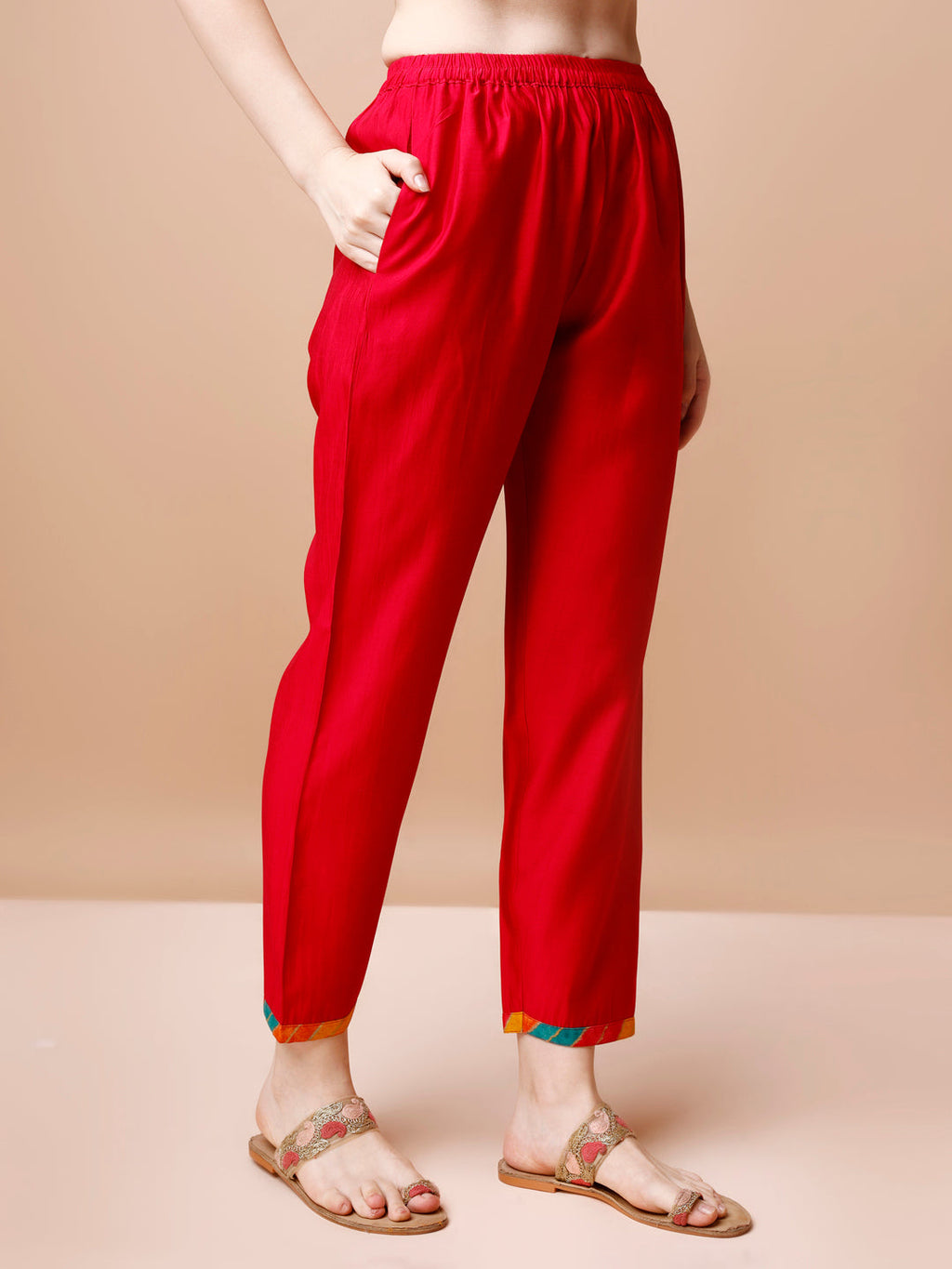 Nyra Cut Embroidered Multi Coloured Kurta With Pant & Dupatta, Multicolor - Hiral Fashion - Distacart
