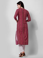 Ehtnic Motif Printed Kurta, Multicolor - Hiral Fashion - Distacart
