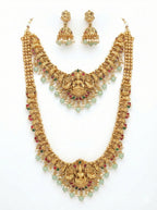 Jewel City Traditional Gold Plated Lakshmi Temple Jewelry Set