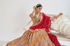 Kesar Fab Mustard Silk Embroidered Lehenga