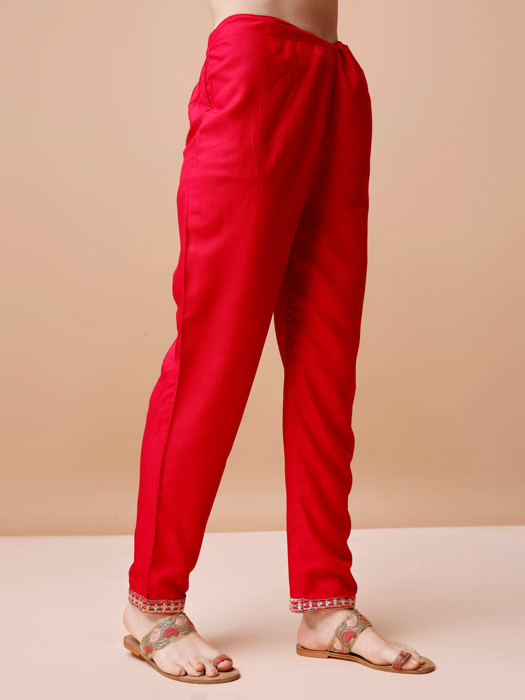 Alia Cut Embroidered Kurta With Pant & Dupatta, Multicolor - Hiral Fashion - Distacart