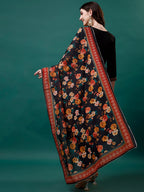 Alia Cut Embroidered Kurta With Pant & Printed Dupatta, Multicolor - Hiral Fashion - Distacart