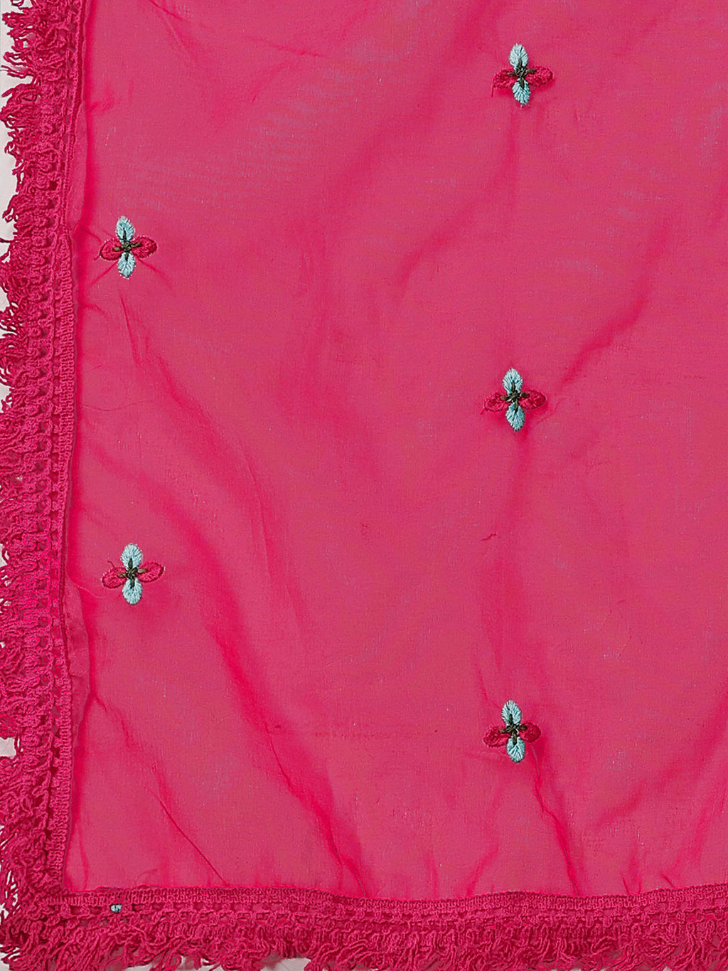 Embroidered Kurta With Pant & Embroidered Organza Dupatta, Multicolor - Hiral Fashion - Distacart