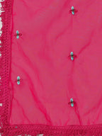 Embroidered Kurta With Pant & Embroidered Organza Dupatta, Multicolor - Hiral Fashion - Distacart