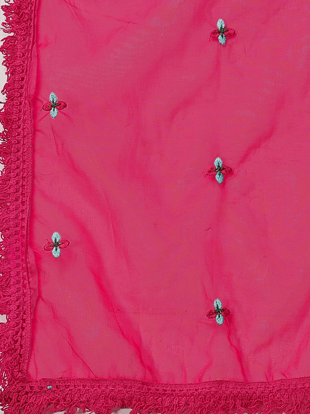 Embroidered Kurta With Pant & Embroidered Organza Dupatta, Multicolor - Hiral Fashion - Distacart