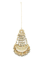 Green Contemporary Gold Plated Chandbalis Earrings - Ruby Raang - Distacart