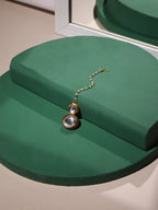 Gold-Plated White Kundan Studded Beaded Maang Tikka - Ruby Raang - Distacart