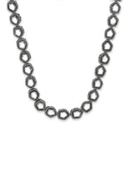Black Brass Rhodium-Plated Necklace - Ruby Raang - Distacart