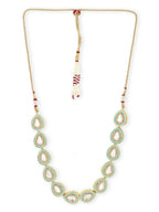 Green Brass Gold-Plated Necklace - Ruby Raang - Distacart