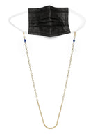 White Embellished Mask Chain - Ruby Raang - Distacart
