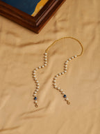 White Embellished Mask Chain - Ruby Raang - Distacart