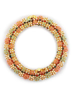Gold-Plated Green Stone-Studded Beaded Meenakari Bangle - Ruby Raang - Distacart