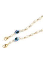 Gold-Toned Embellished Mask Chain - Ruby Raang - Distacart