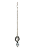 Women's Silver-Plated White Kundan Studded Maangtikka - Ruby Raang - Distacart