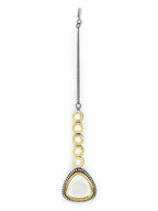 Silver-Plated Kundan Maang Tikka - Ruby Raang - Distacart