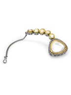 Silver-Plated Kundan Maang Tikka - Ruby Raang - Distacart