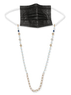Gold-Plated Beaded Mask Chain - Ruby Raang - Distacart