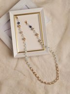 Gold-Plated Beaded Mask Chain - Ruby Raang - Distacart