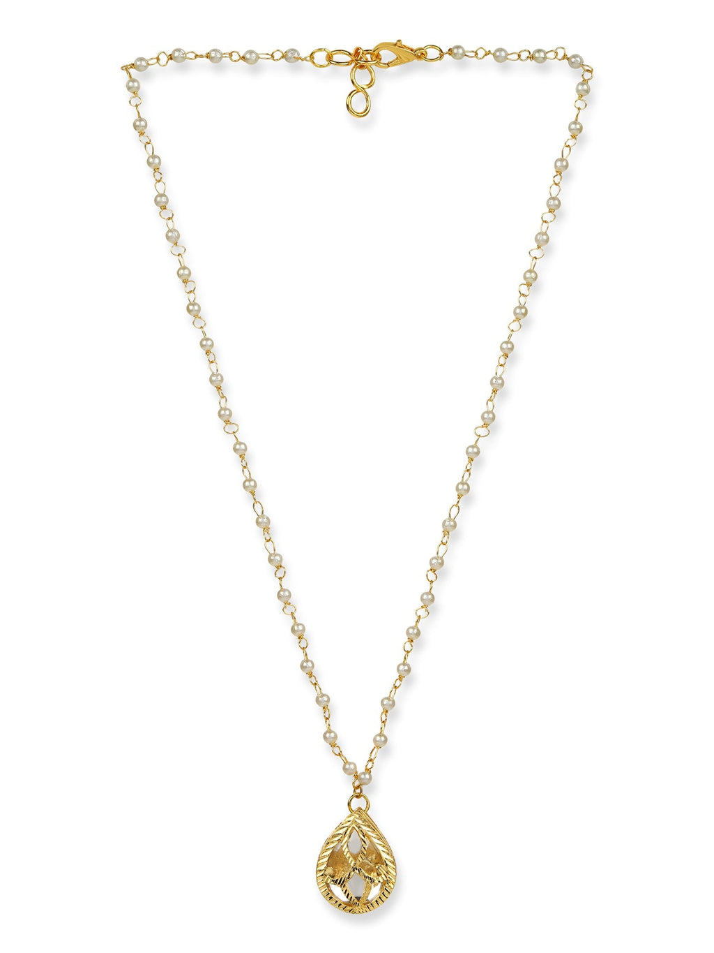 Women's Gold-Plated Chain Necklace - Ruby Raang - Distacart