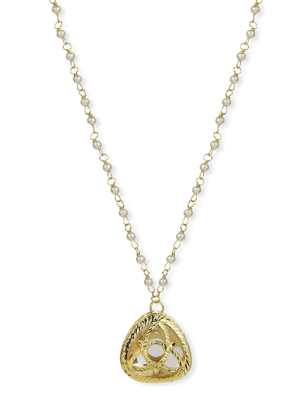 Gold-Plated White Chain - Ruby Raang - Distacart