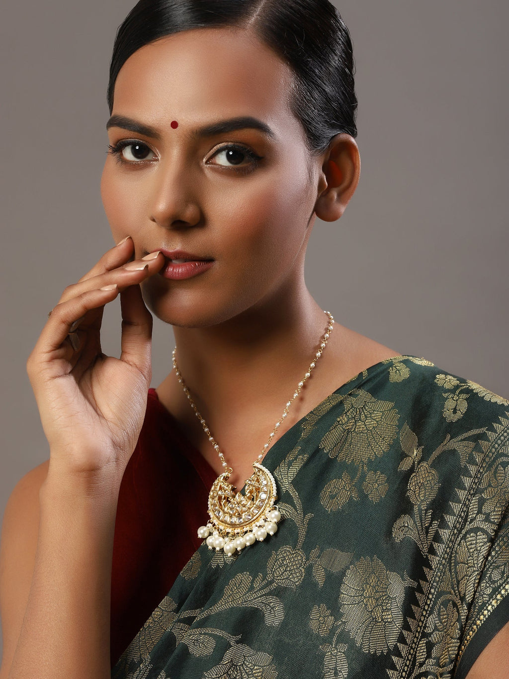 White Gold-Plated Brass Chain - Ruby Raang - Distacart