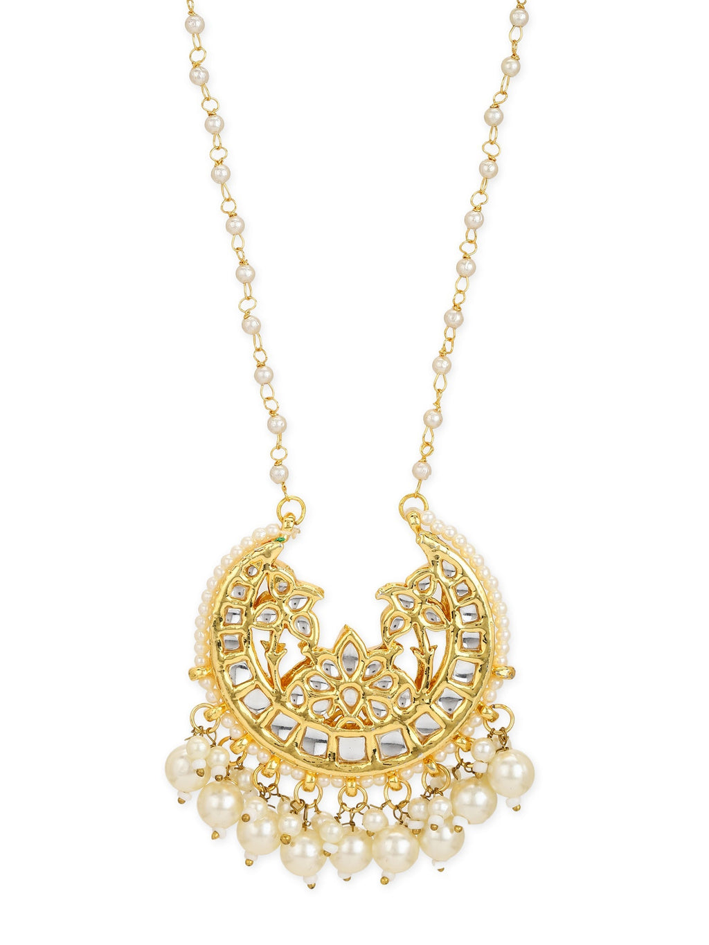 White Gold-Plated Brass Chain - Ruby Raang - Distacart