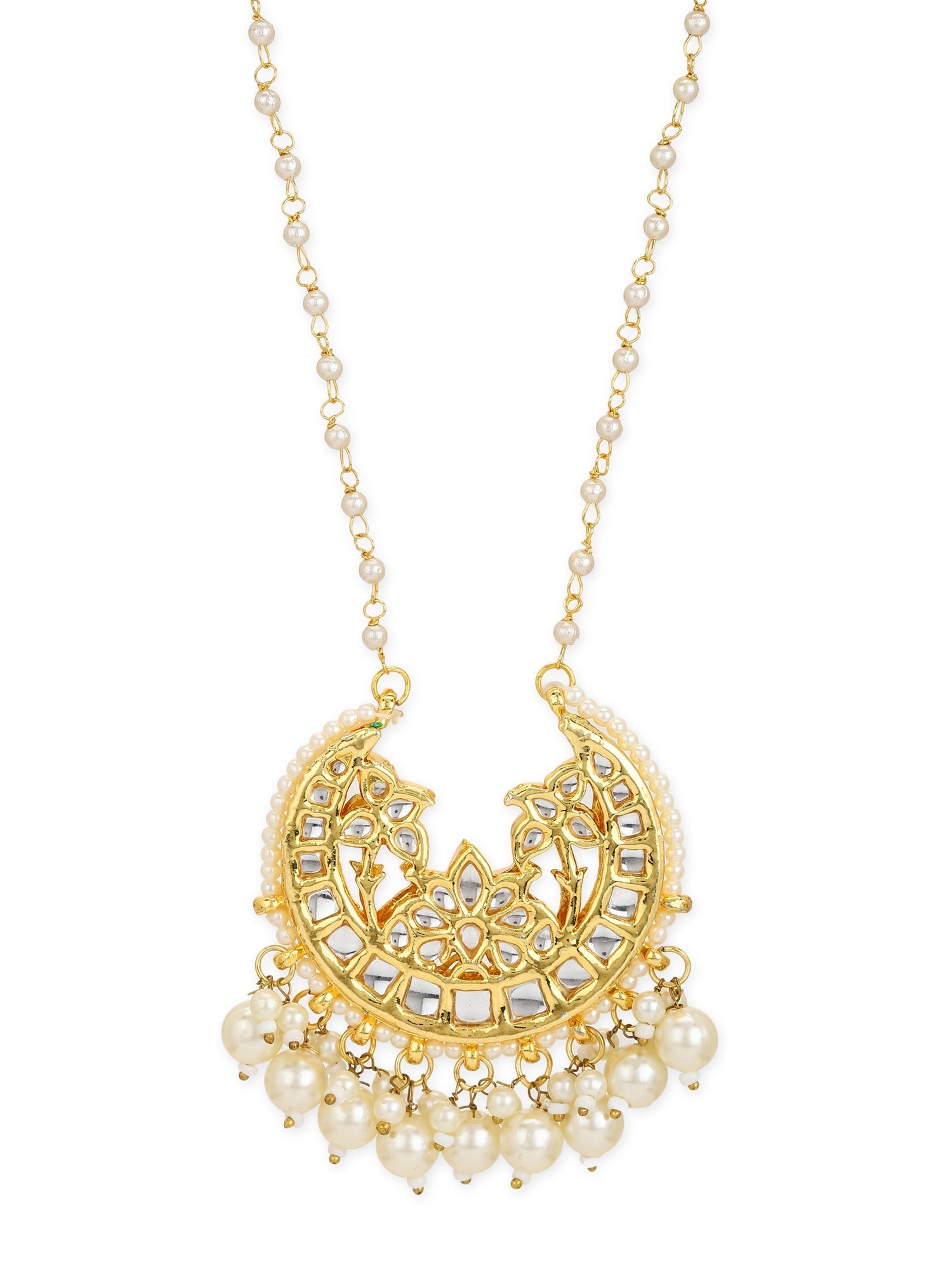 White Gold-Plated Brass Chain - Ruby Raang - Distacart