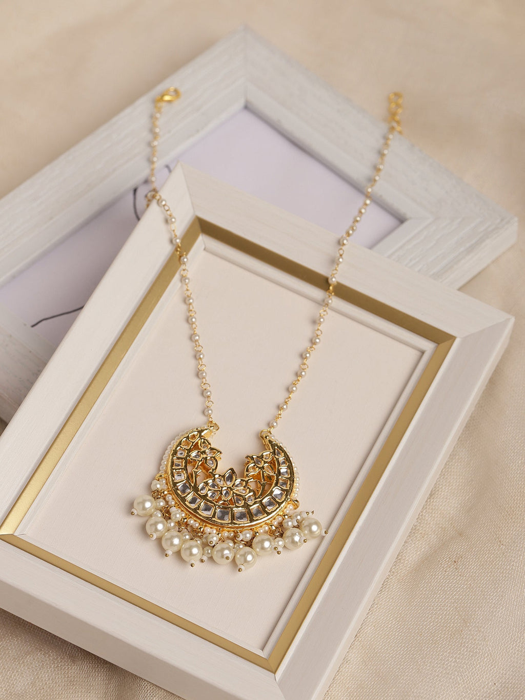White Gold-Plated Brass Chain - Ruby Raang - Distacart