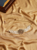 Gold-Toned Gold-Toned Brass Gold-Plated Handcrafted Necklace - Ruby Raang - Distacart