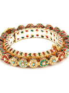 Handcrafted Heavy Bangle - Ruby Raang - Distacart