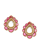 Teardrop Maroon Studs - Ruby Raang - Distacart