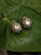 Teardrop Green Studs - Ruby Raang - Distacart