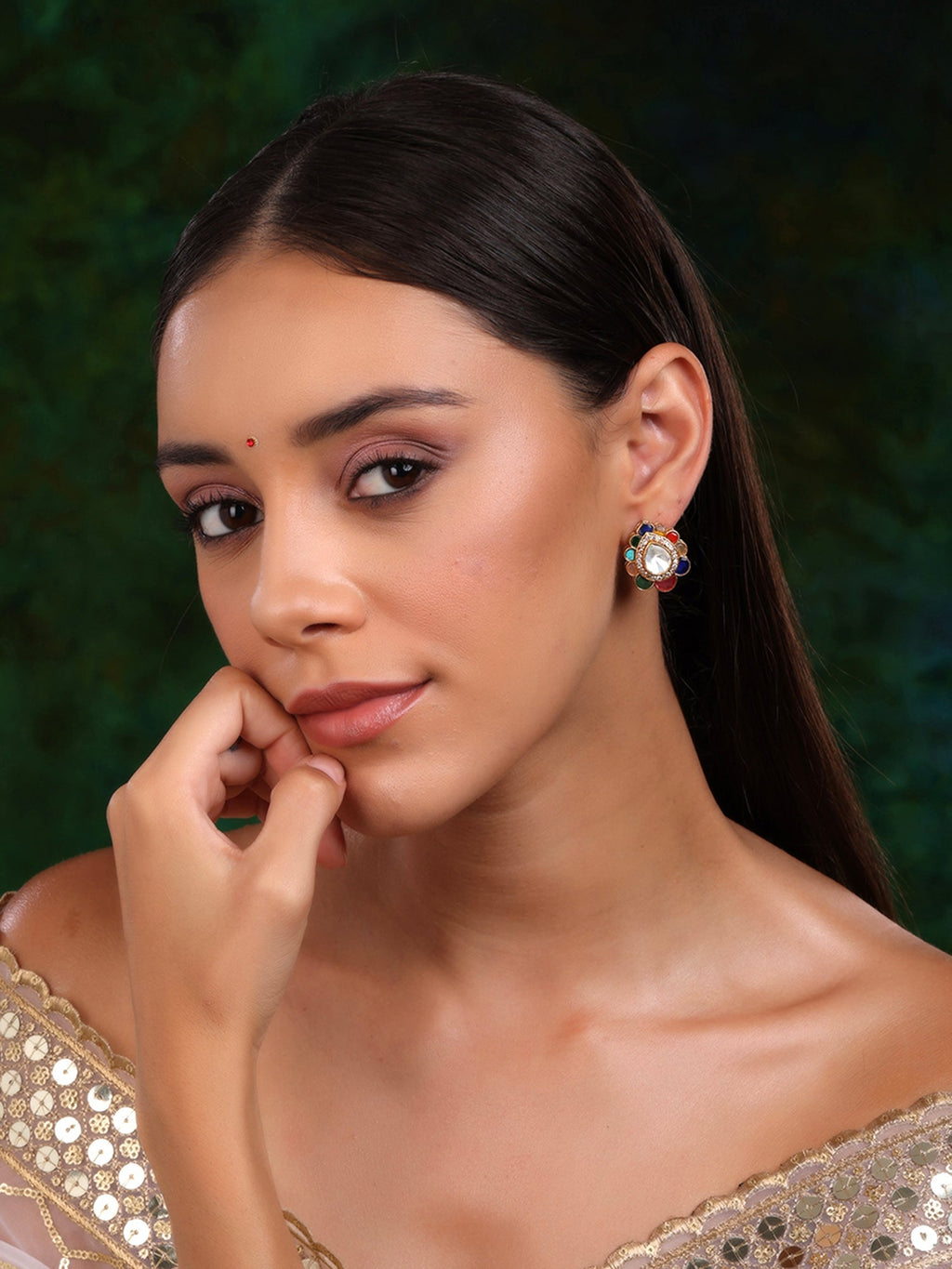 Teardrop Multi Studs - Ruby Raang - Distacart