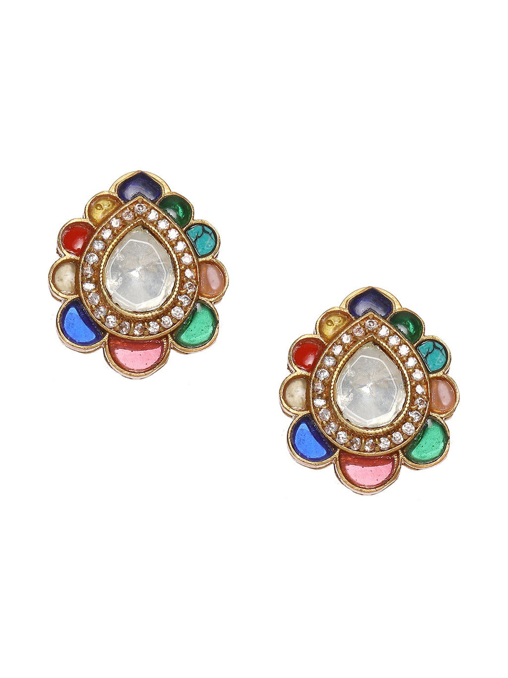 Teardrop Multi Studs - Ruby Raang - Distacart