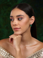 Kundan Studs with Green Stone - Ruby Raang - Distacart