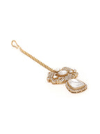 Kundan Maang Tikka with Diamonds - Ruby Raang - Distacart