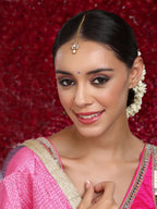Kundan Maang Tikka with Diamonds - Ruby Raang - Distacart