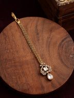 Kundan Maang Tikka with Diamonds - Ruby Raang - Distacart