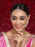 Kundan Maang Tikka with Meenakari - Ruby Raang - Distacart
