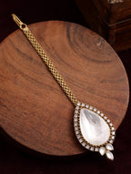 Kundan Maang Tikka with Diamonds - Ruby Raang - Distacart
