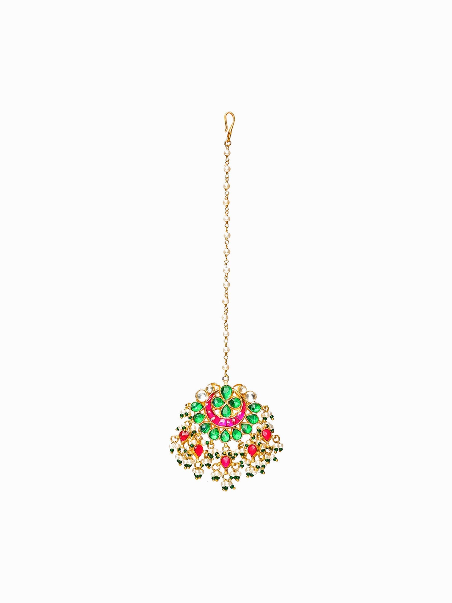 Multi Meenakari Maang Tikka - Ruby Raang - Distacart