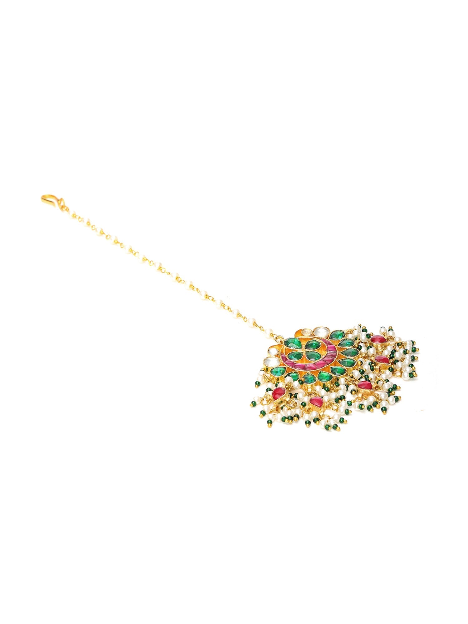 Multi Meenakari Maang Tikka - Ruby Raang - Distacart