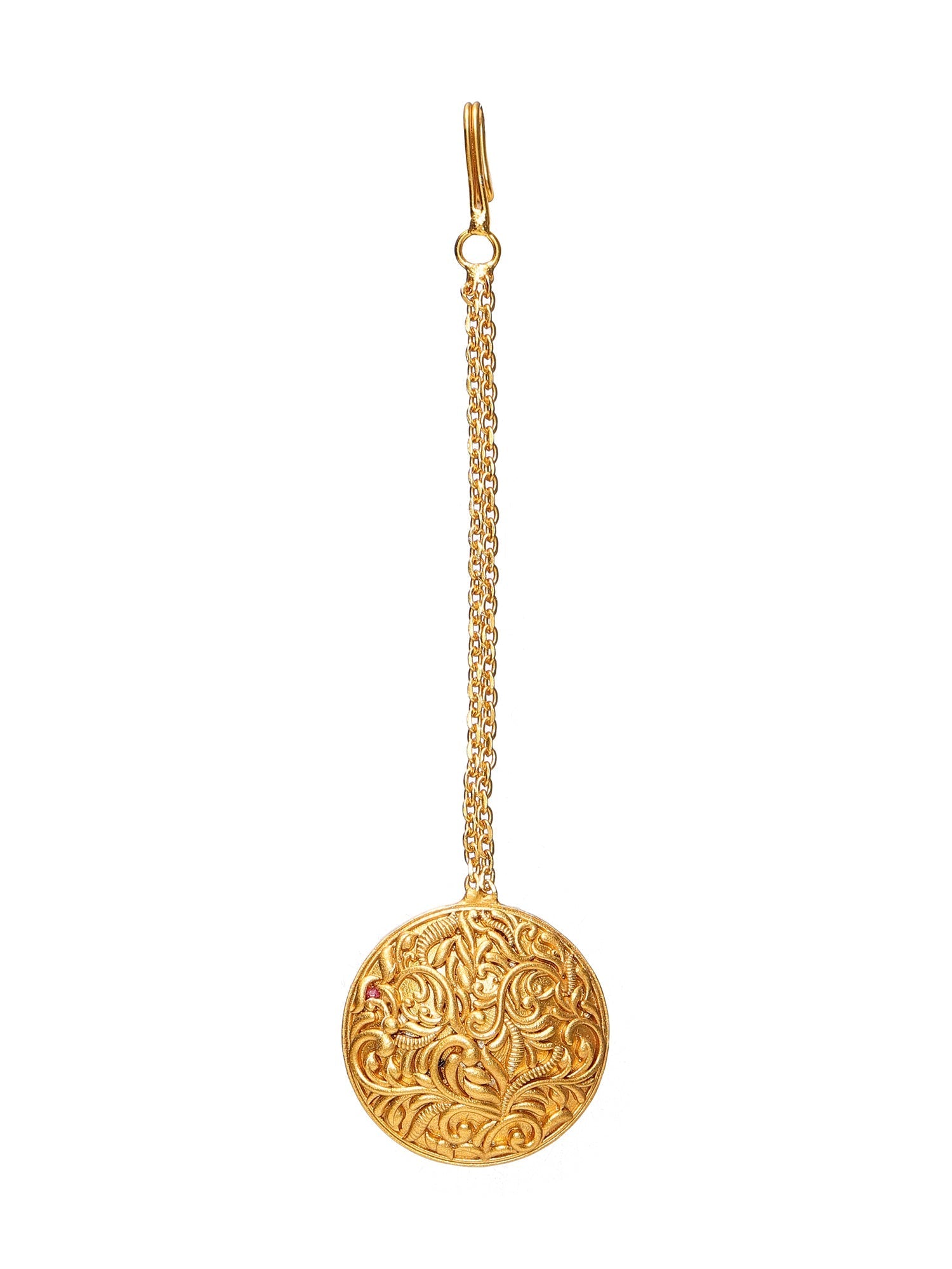 Golden Maang Tikka - Ruby Raang - Distacart