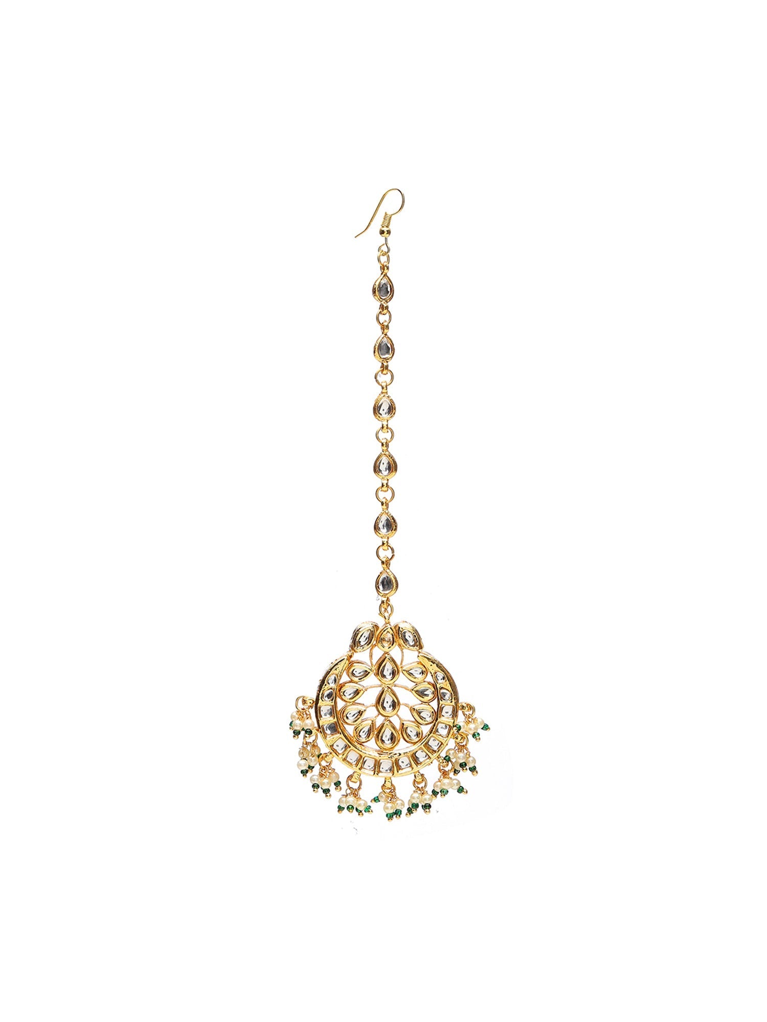 Kundan Chand Maang Tikka - Ruby Raang - Distacart