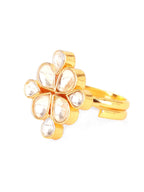 Kundan Ring - Ruby Raang