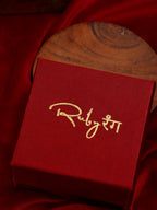 Kundan Ring - Ruby Raang
