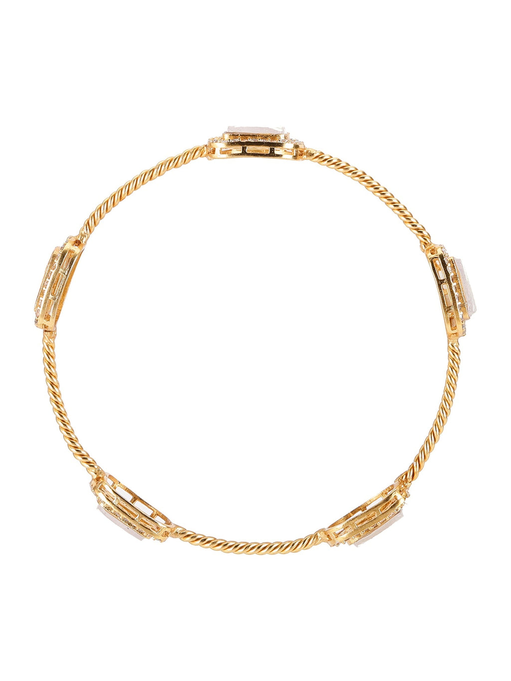 Kundan Bangle - Ruby Raang - Distacart